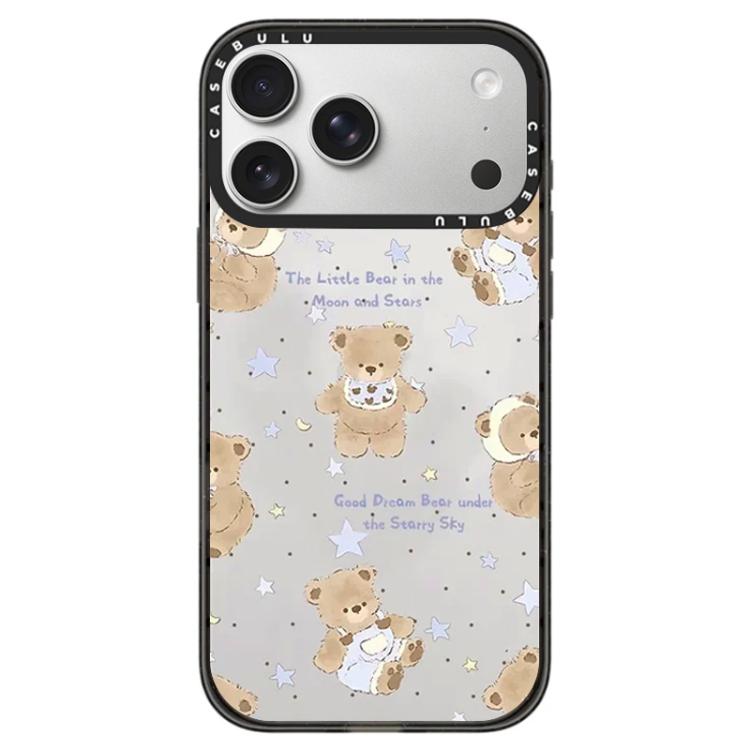 Custodia acrilico trasparente con pulsante per iPhone 17 Pro Max