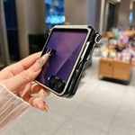 Custodia antiurto in ecopelle vegana con fibbia magnetica per Galaxy Z Flip6 / 7