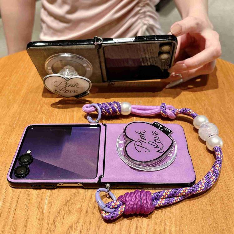Custodia antiurto in ecopelle vegana con fibbia magnetica per Galaxy Z Flip6 / 7