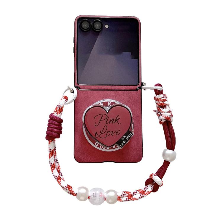 Custodia antiurto in ecopelle vegana con fibbia magnetica per Galaxy Z Flip6 / 7
