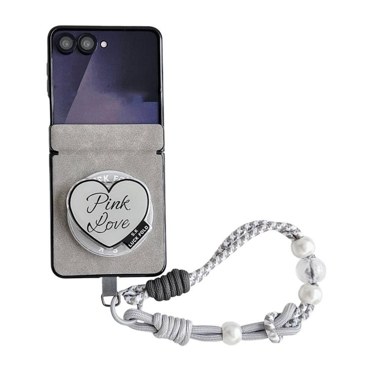 Custodia per telefono antiurto con chiusura magnetica a doppio asse in ecopelle vegana e cinturino da polso., For Galaxy Z Flip6 / 7 FE, For Galaxy Z Flip7 5G, For Galaxy Z Flip5
