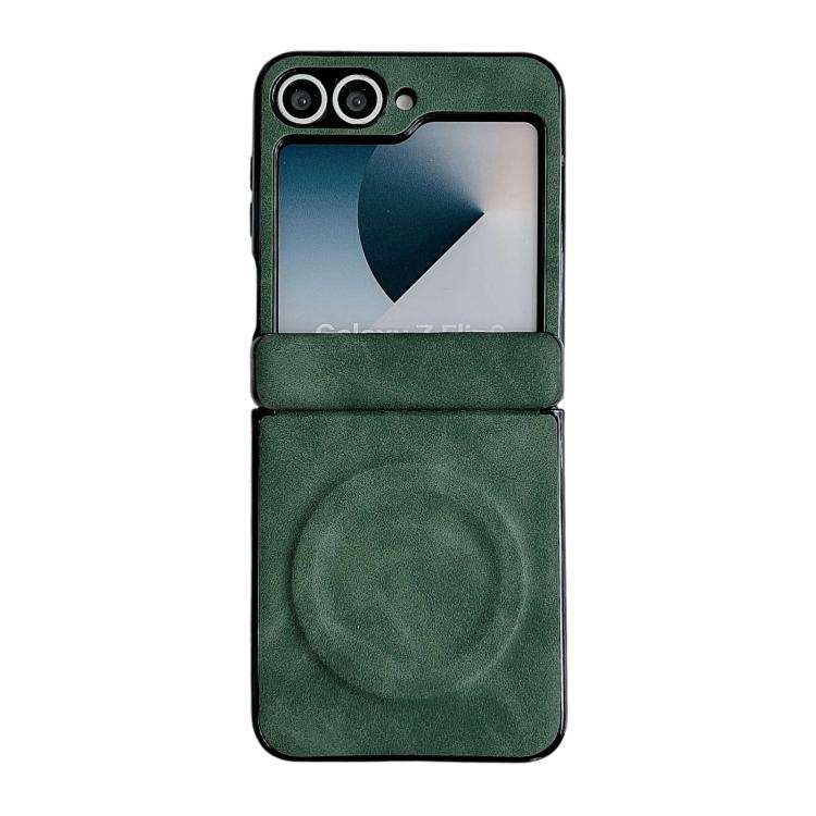Custodia per telefono antiurto magnetica in ecopelle vegana Axis, For Galaxy Z Flip6 / 7 FE, For Galaxy Z Flip7 5G, For Galaxy Z Flip5