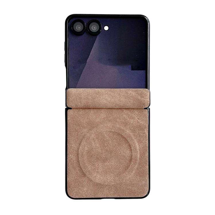 Custodia per telefono antiurto magnetica in ecopelle vegana Axis, For Galaxy Z Flip6 / 7 FE, For Galaxy Z Flip7 5G, For Galaxy Z Flip5
