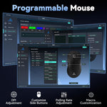 Mouse da gioco wireless SOLA SM822 Tri-Mode 24000 DPI