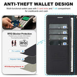 Custodia portafoglio magnetica in ecopelle per iPhone Air