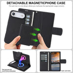Custodia portafoglio magnetica in ecopelle per iPhone Air