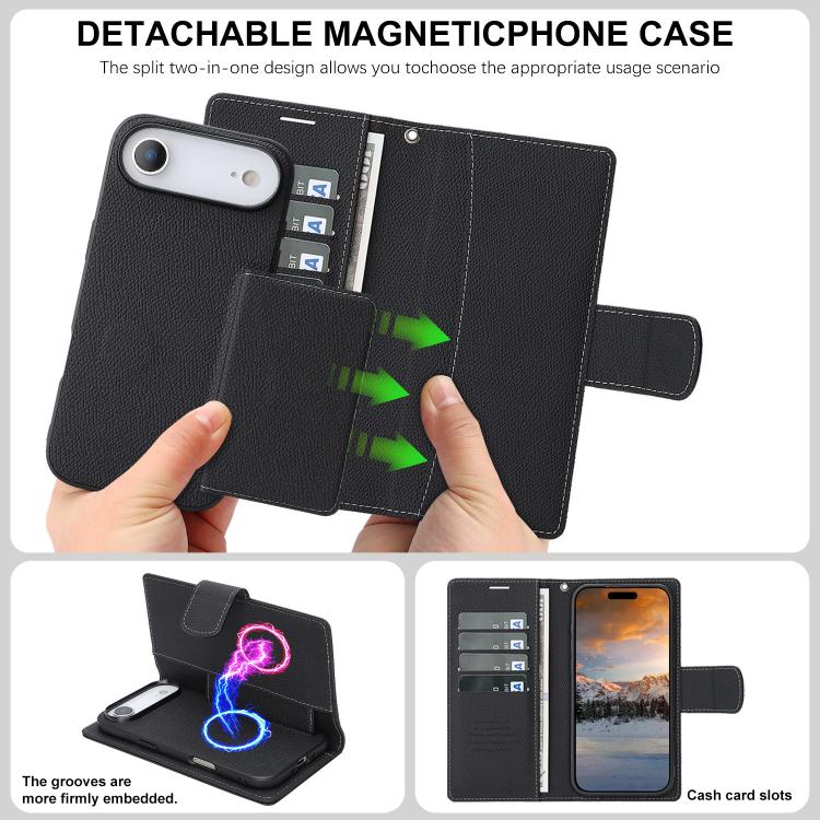 Custodia portafoglio magnetica in ecopelle per iPhone Air