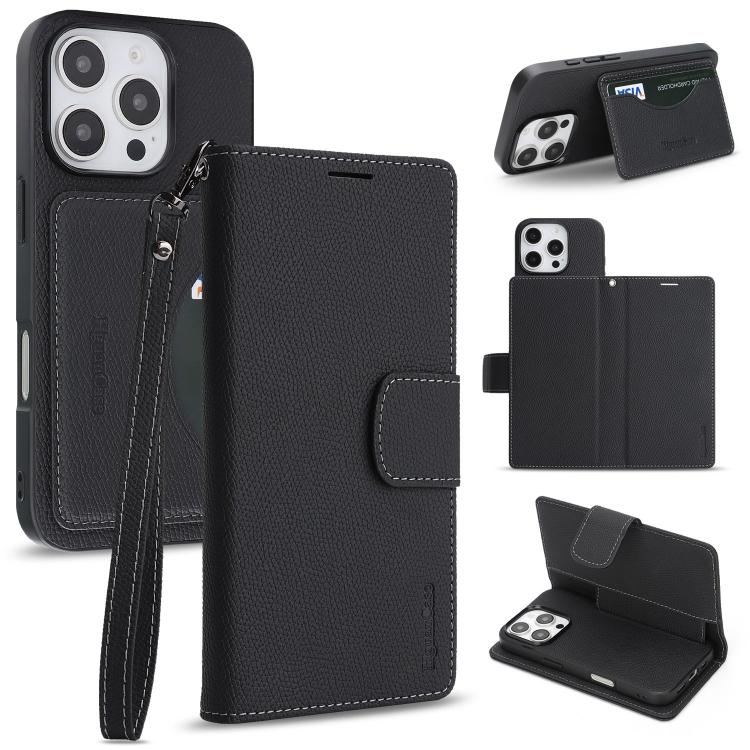 Custodia portafoglio magnetica in ecopelle per iPhone Air