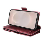 Portafoglio multi-carta in pelle con cinturino per Galaxy A27 5G