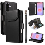 Portafoglio multi-carta in pelle con cinturino per Galaxy A27 5G