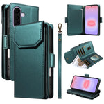 Portafoglio multi-carta in pelle con cinturino per Galaxy A27 5G
