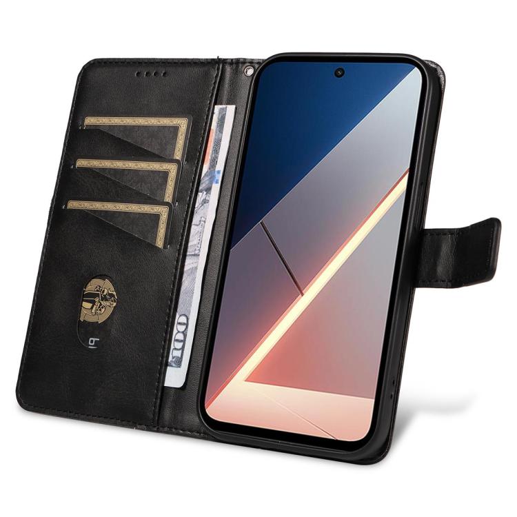 Custodia in pelle con cuciture a diamante per Galaxy A27 5G