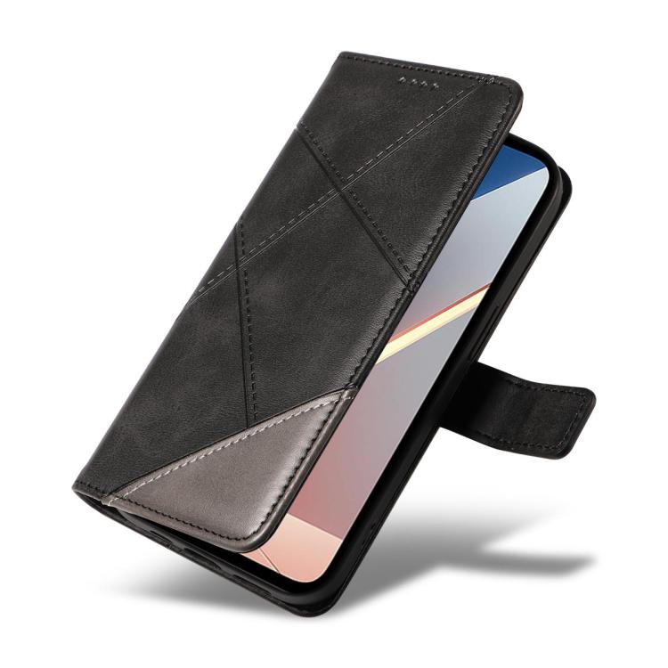 Custodia in pelle con cuciture a diamante per Galaxy A27 5G