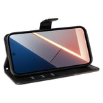 Custodia in pelle con cuciture a diamante per Galaxy A27 5G