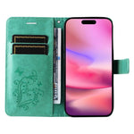 Custodia in pelle con motivo farfalla per Galaxy A27 5G