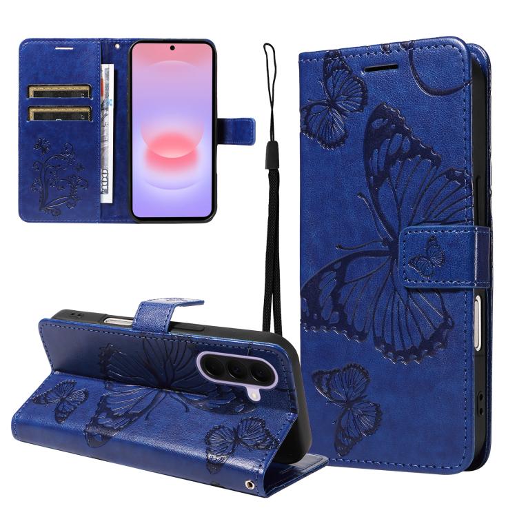 Custodia in pelle con motivo farfalla per Galaxy A27 5G