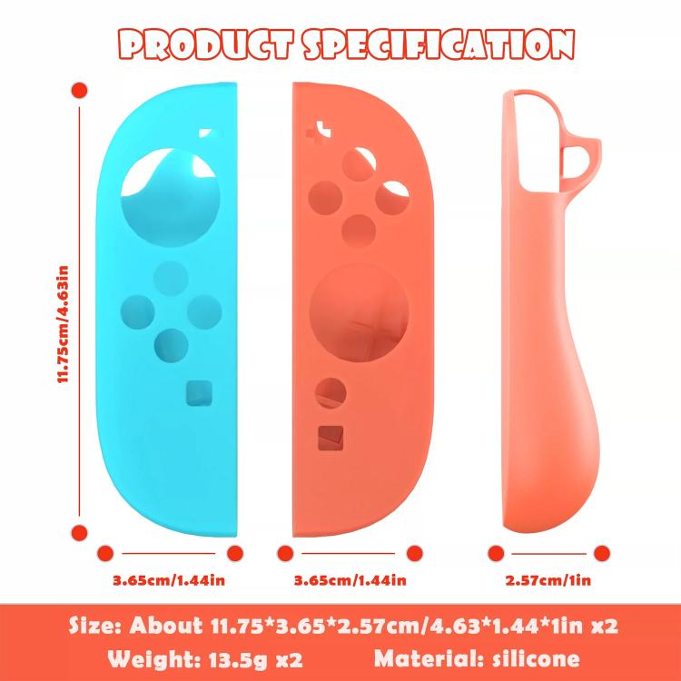 Custodia silicone con cappucci joystick per Nintendo Switch