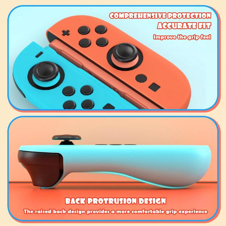Custodia silicone con cappucci joystick per Nintendo Switch