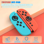 Custodia silicone con cappucci joystick per Nintendo Switch