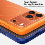 Custodia magnetica per iPhone 13 Pro Max in TPU e PC