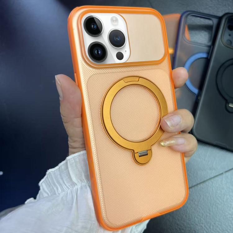 Custodia magnetica con supporto girevole per iPhone 14 e 15