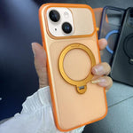 Custodia magnetica con supporto girevole per iPhone 14 e 15