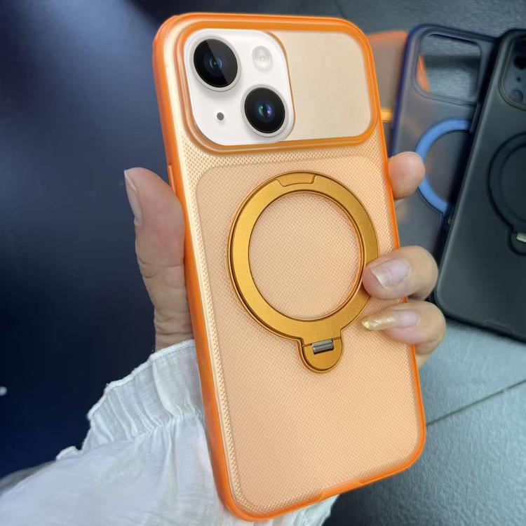Custodia magnetica con supporto girevole per iPhone 14 e 15