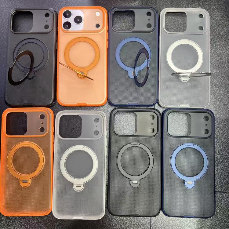 Custodia magnetica con supporto girevole per iPhone 14 e 15