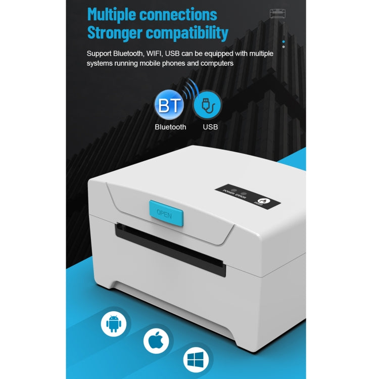 Stampante termica etichette 76x130 USB Bluetooth