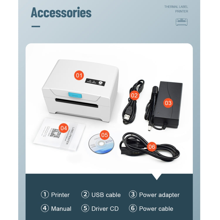 Stampante termica etichette 76x130 USB Bluetooth