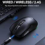 Mouse ONIKUMA DM07 wireless e cablato 24000 DPI