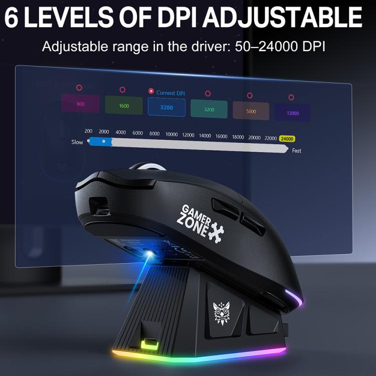 Mouse ONIKUMA DM07 wireless e cablato 24000 DPI