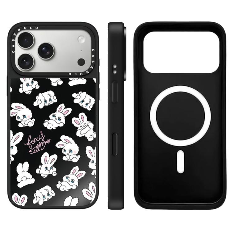 Custodia magnetica con specchio e pulsante iPhone 17 Pro Max