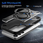 Custodia magnetica con supporto girevole per Galaxy S26+, S26 Ultra e S26 5G