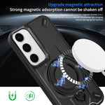 Custodia magnetica con supporto girevole per Galaxy S24, S23 FE e S23 Ultra 5G