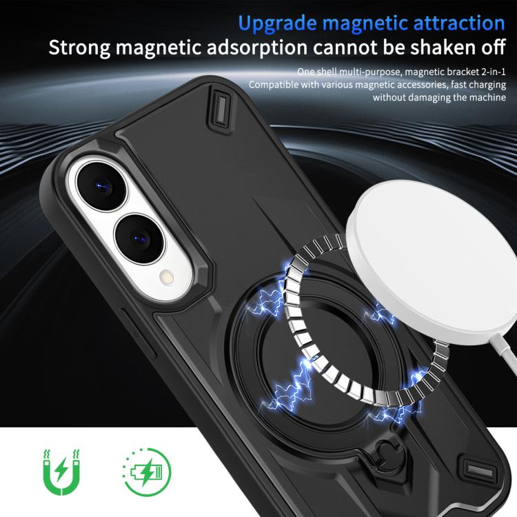 Custodia magnetica con supporto girevole per Galaxy S25 Edge, S25 e S25+ 5G