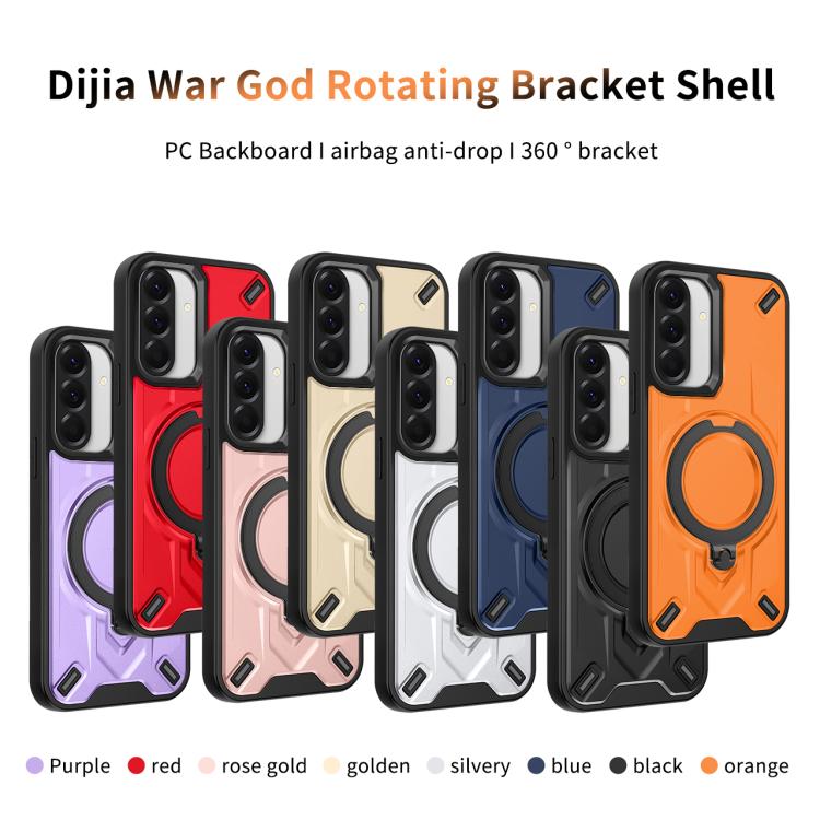 Custodia magnetica con supporto girevole per Galaxy A37, A07 4G/5G e A06 4G/5G