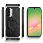Custodia magnetica con supporto girevole per Galaxy A37, A07 4G/5G e A06 4G/5G