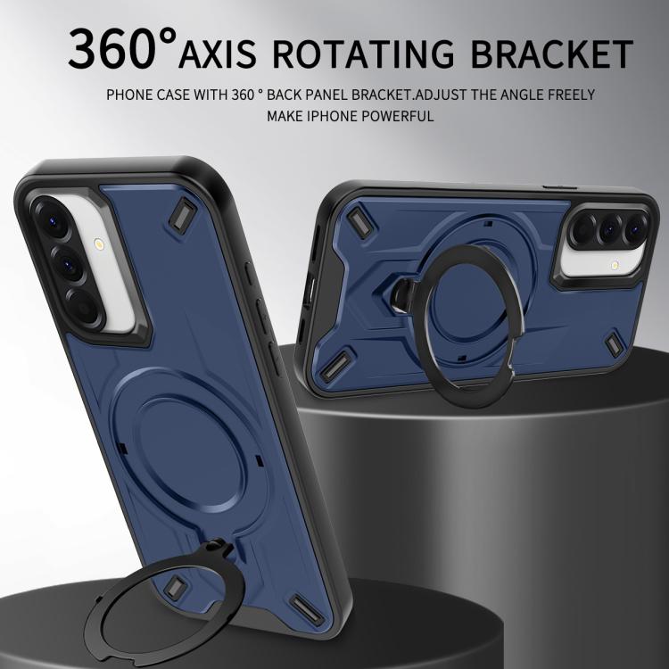 Custodia magnetica con supporto girevole per Galaxy A37, A07 4G/5G e A06 4G/5G