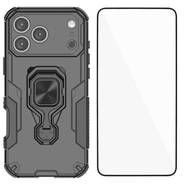 Custodia metallo con vetro temperato per iPhone 17 e 16