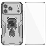 Custodia metallo con vetro temperato per iPhone 17 e 16