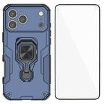 Custodia metallo con vetro temperato per iPhone 17 e 16