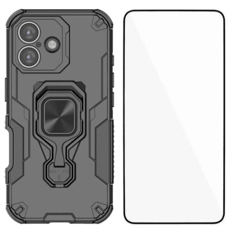 Custodia metallo con vetro temperato per iPhone 17 e 16