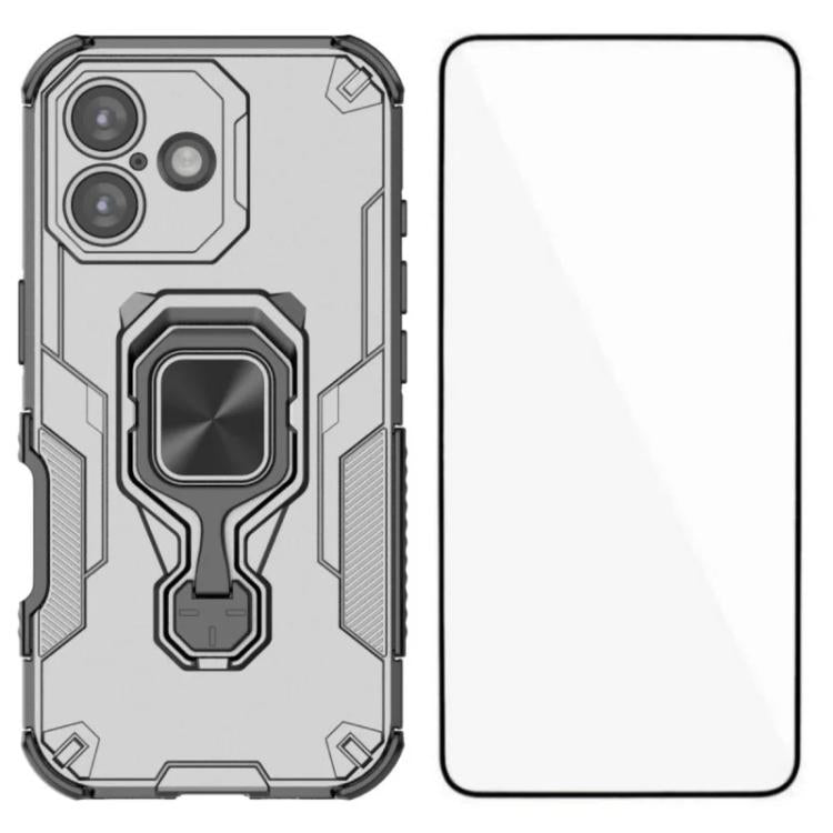 Custodia metallo con vetro temperato per iPhone 17 e 16
