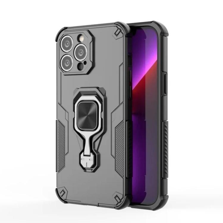 Custodia metallo con supporto e vetro per iPhone 15 Pro Max