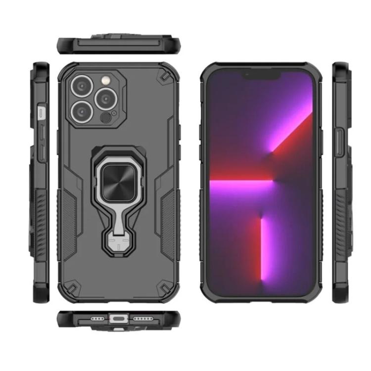 Custodia metallo con supporto e vetro per iPhone 15 Pro Max