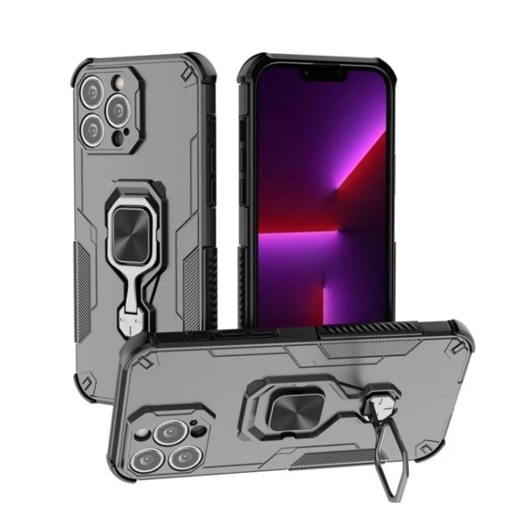 Custodia metallo con supporto e vetro per iPhone 15 Pro Max