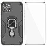 Custodia metallo con supporto e vetro per iPhone 15 Pro Max