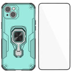 Custodia metallo con supporto e vetro per iPhone 15 Pro Max