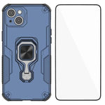 Custodia metallo con supporto e vetro per iPhone 15 Pro Max